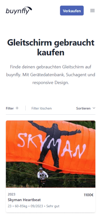 Mobile Ansicht buynfly